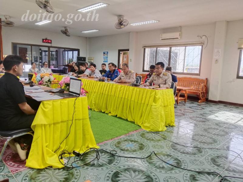 การประชุมพนักงาน เพื่อมอบนโยบายและรับทราบปัญหาความต้องการในการปฏิบัติหน้าที่